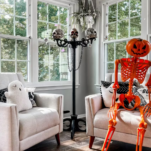 5 Ft Gothic Candelabra - 3 in 1 Halloween decor prop