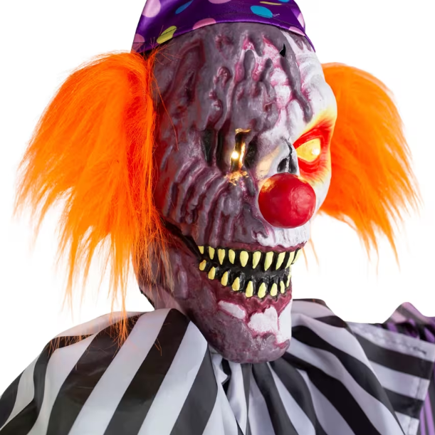 6 Ft Toxic Clown Hanging Prop with Sound
