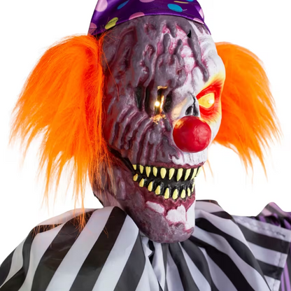 6 Ft Toxic Clown Hanging Prop with Sound