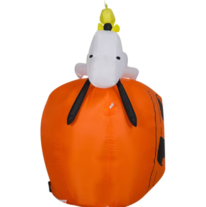 4 Ft 5 in Peanuts ® Snoopy Woodstock Halloween Inflatable