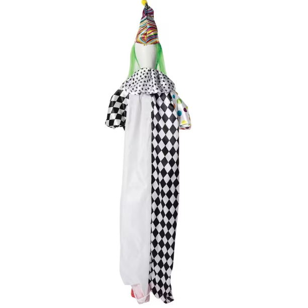 5 Ft 6 in Hanging Killer Clown Animated Halloween Prop