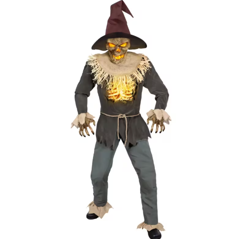 giant 8.5 ft animated horror scarecrow Halloween prop