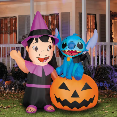 6 Ft Lilo &amp; Stitch Pumpkin Halloween Inflatable