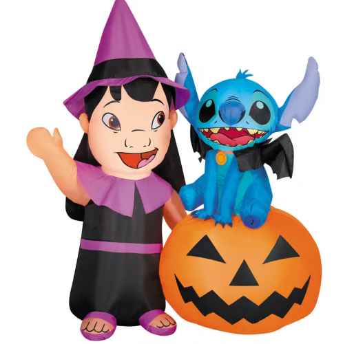 6 Ft Lilo &amp; Stitch Pumpkin Halloween Inflatable
