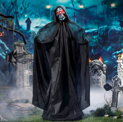 5 Ft Death Skeleton Animated Statue Halloween prop