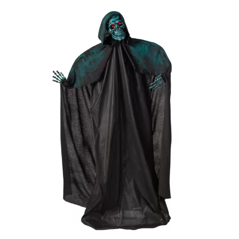 5 Ft Death Skeleton Animated Statue Halloween prop