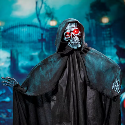 5 Ft Death Skeleton Animated Statue Halloween prop