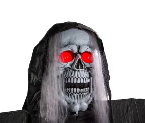 12 Ft Body Turning Grim Reaper Animated prop halloween