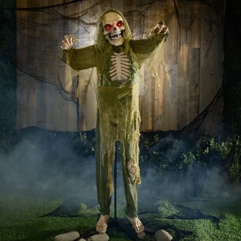 5 Ft Skeleton Reaper Animated Prop