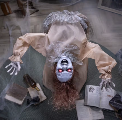 4' Possessed Bent Back Haunted Girl