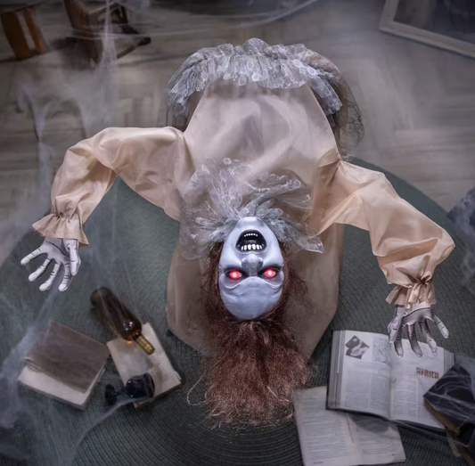 4' Possessed Bent Back Haunted Girl