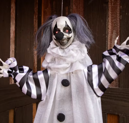 set of 2 scary clowns Halloween decorations
