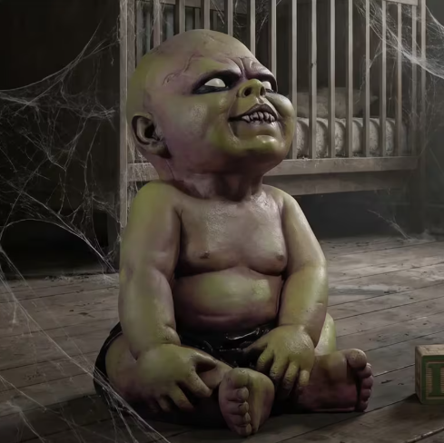 16" Zombie Baby Latex halloween decoration