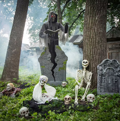 7 Ft Soul Stealer Tombstone - Animated Halloween Prop
