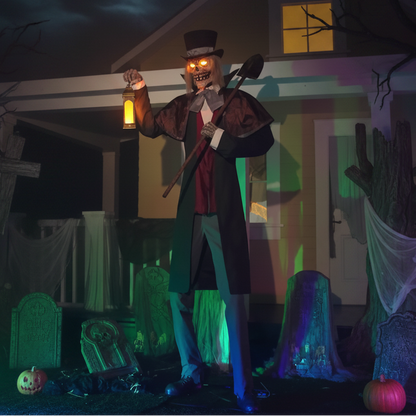 8.5 Ft Graveyard Host Animated Prop
