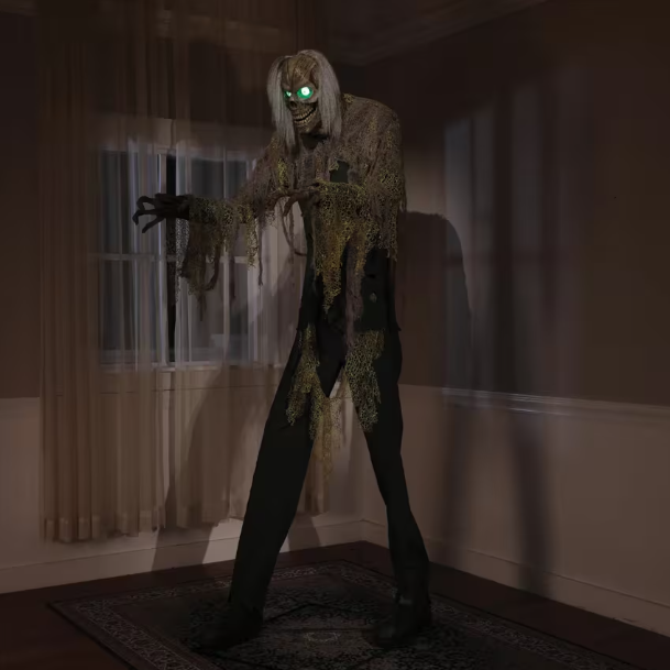 7 Ft Cellar Dweller Skeleton Animated Halloween Prop