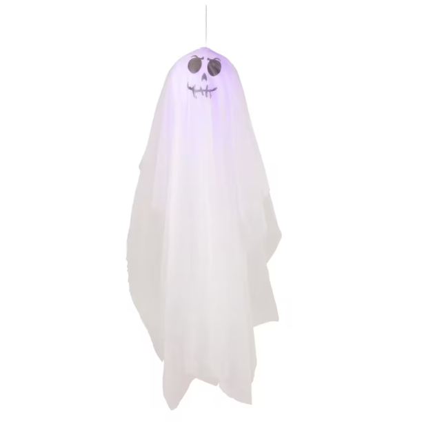 64" Light Up Smiling Ghost halloween decoration