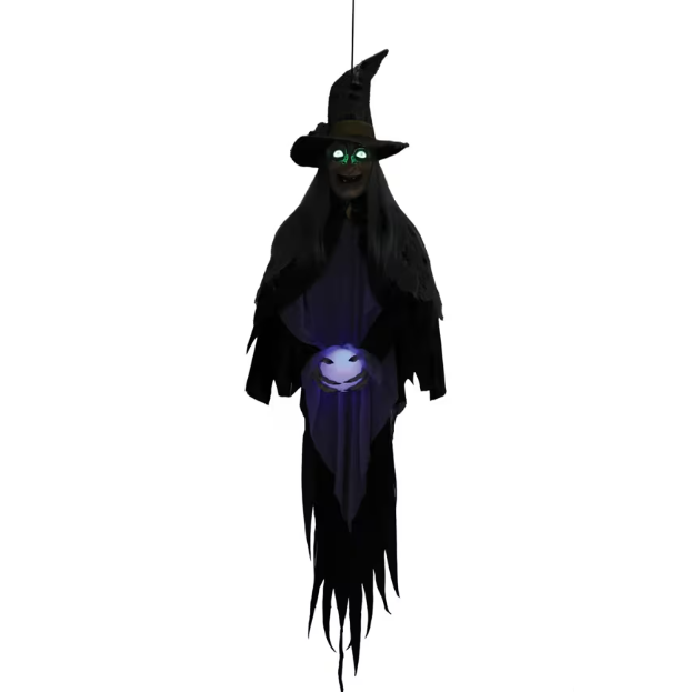 5 Ft Witch Hag with Crystal Ball