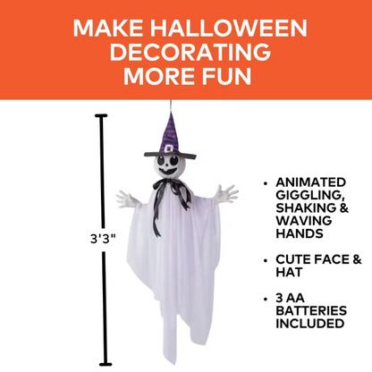 39" Shaking Smiling Ghost halloween decoration