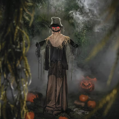 5.10 Ft Rising Scarecrow Animated Halloween Prop
