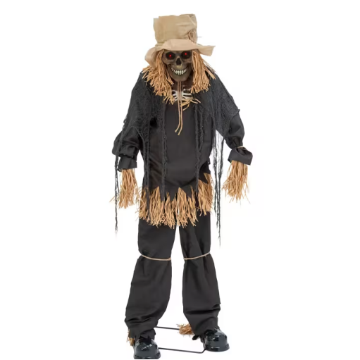 7 Ft Lifting Scarecrow Animated Halloween Prop