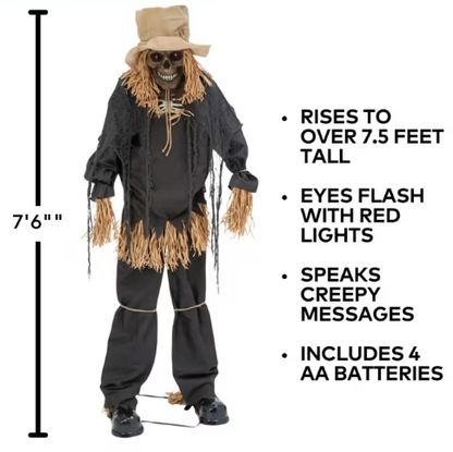 7 Ft Lifting Scarecrow Animated Halloween Prop