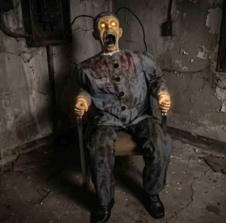 Lifesize Death Row Prisoner Animated Halloween prop