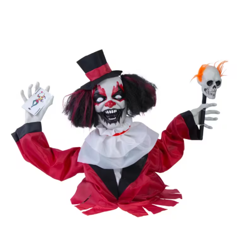 Groundbreaker Animated Clown Halloween Decoration