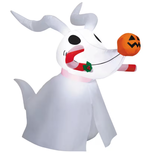 54" Zero w Candy Cane Nightmare Before Christmas Inflatable