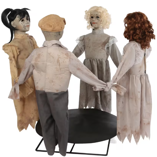 37" Ring around the Rosie Haunted Dolls Animated Halloween Prop
