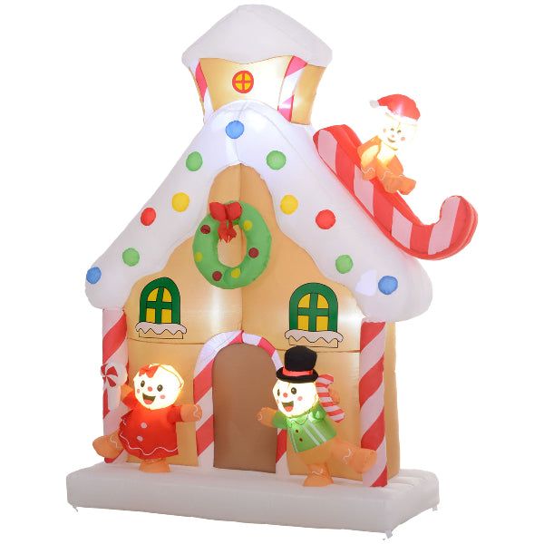 7 Ft Inflatable Gingerbread House Christmas Yard Decoration – product image