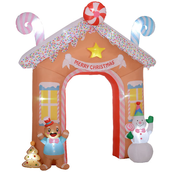 10 Ft Inflatable Gingerbread Candy House Archway – product image