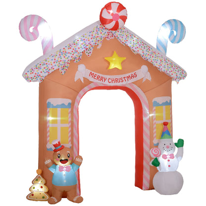 10 Ft Inflatable Gingerbread Candy House Archway – product image