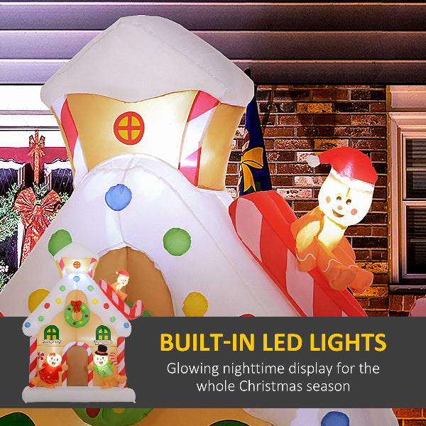 7 Ft Inflatable Gingerbread House Christmas Yard Decoration – additional product view 4