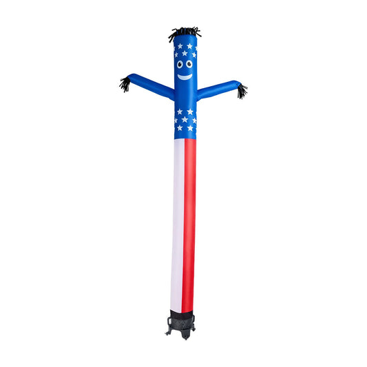 20 ft inflatable waving dancing tube man July 4th patriotic tradeshow