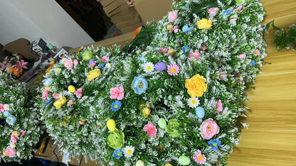 Easter Blooming Floral & Egg Wreath – 3 Sizes