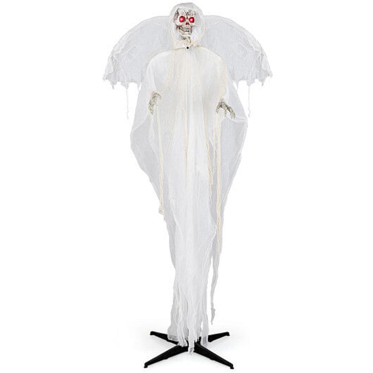 8 Ft Animated Winged Skeleton Angel