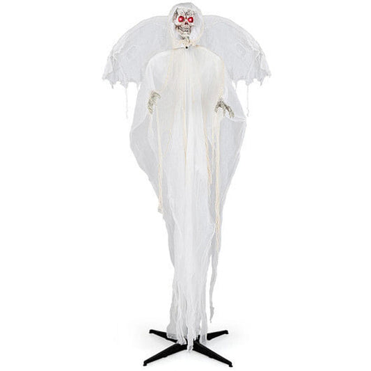 8 Ft Animated Winged Skeleton Angel