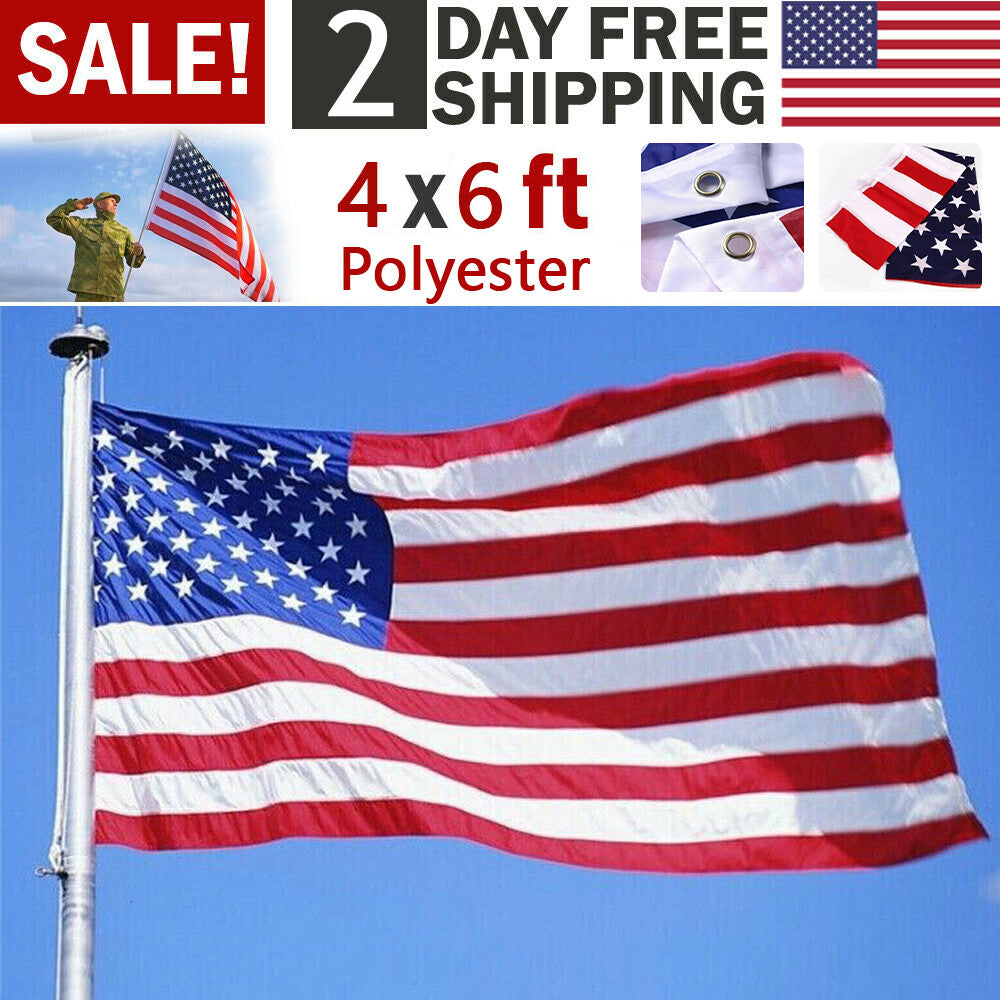 4’ x 6’ American Flag – Premium Polyester
