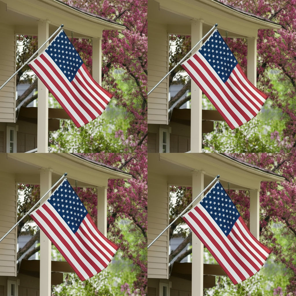 set of 4 polyester 4 x 6 ft USA American Flags