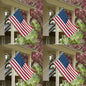 set of 4 polyester 4 x 6 ft USA American Flags