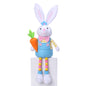 16.5" Easter Bunny Sitters with Wood Bead Legs - Boy or Girl
