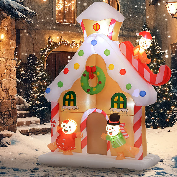 7 Ft Inflatable Gingerbread House Christmas Yard Decoration – additional product view 8