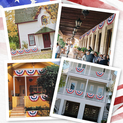 American Flag Bunting – 6-Piece Pleated Fan Set