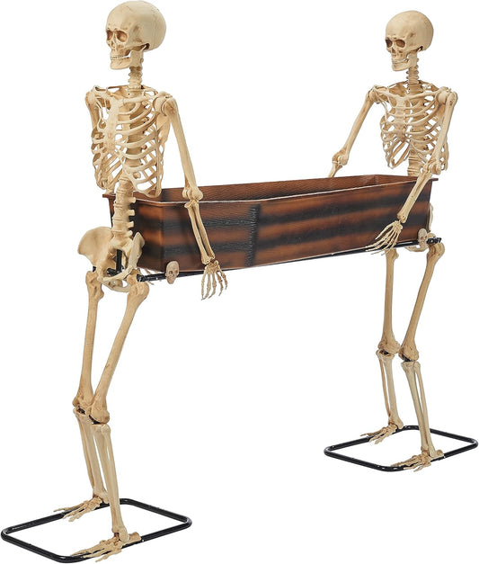 47" Skeletons Carrying Coffin