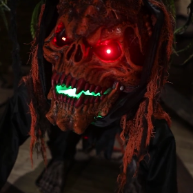 Crouching Monster Animated Halloween Prop