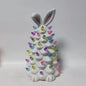 Easter Bunny Ceramic Tree with Lights