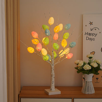 24 in LED lighted Easter egg tree battery operated