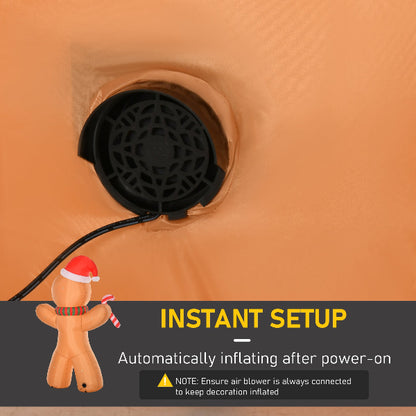 8 Ft Inflatable Gingerbread Man with Candy Cane – additional product view 6