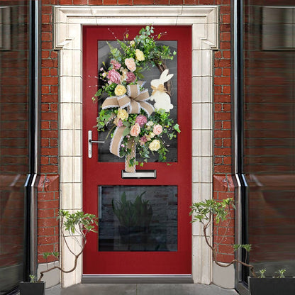 Pastel Bunny Grapevine Easter Wreath